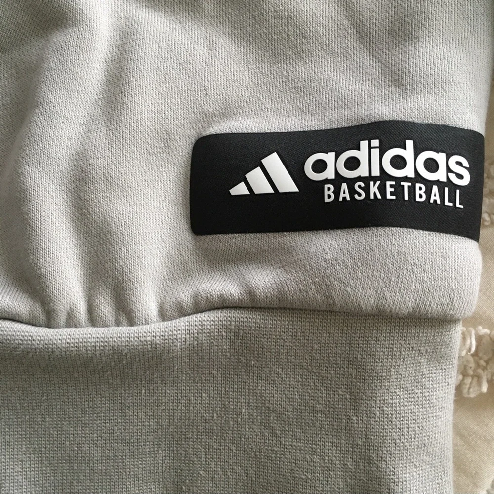 Adidas Men's Light Gray Pullover Hoodie